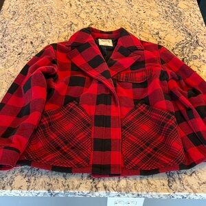 Woolrich Red and Black Plaid Jacket